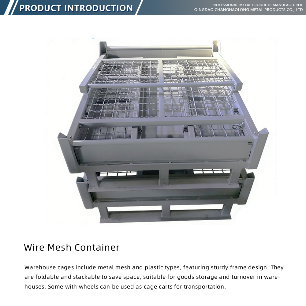 Warehouse Stackable Material Storage Cage X