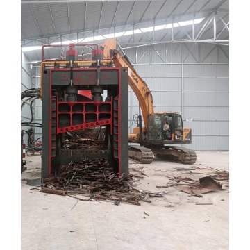 Tesoura de pórtico robusta para manuseio de grandes sucatas
