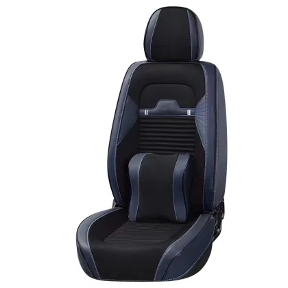 Luxury Leather Universal Car Seat Covers Full Set Custom 9D Cushions