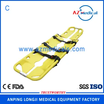 Emergency rescue adjustable aluminum alloy scoop stretcher