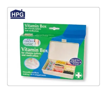 Plastic 7 day pill case plastic pill container