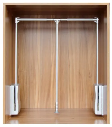 One-Stop Aluminum Wardrobe Lift Down Hanging Clothes Rack