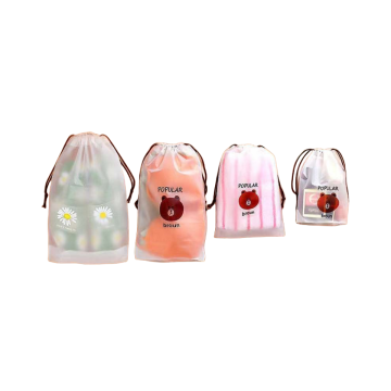 Custom Biodegradable Drawstring Bags: Sustainable Clothing Packaging Solutions Made with PE Frosted Gravure Printing