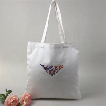 Sac en tissu en toile de logo de transfert de chaleur beige blanc