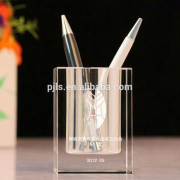 Hot sale high quality crystal desktop pen holder