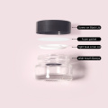 Jares de almacenamiento cosmético recargable vacío 10 ml/0.3 oz