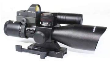 Vector Optics 2.5-10x40 Tacical Scope Green Laser Sight Red Dot Scope & Mount Combo