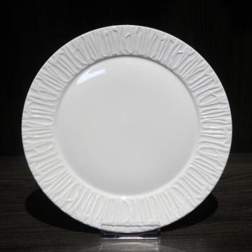 Embossed White Porcelain Dinner Sets