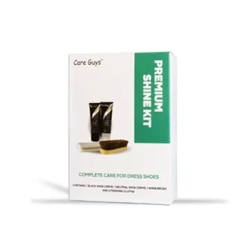 shoe care kit leather restoration cream black natural