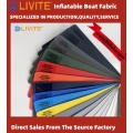 Livite 760gsm 0.6mm PVC twal enflatab bato