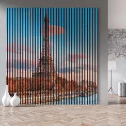 MDF Soundproof Wood Slat Printed Acoustic panels