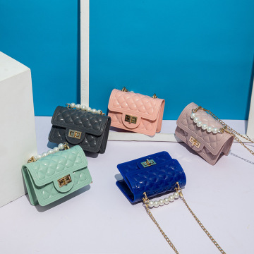 Süße Kinder funkelnde glitzernde Jelly -Taschen für kleine Mädchen Mode