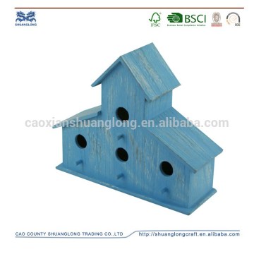 Eco- friendly new unfinished wooden bird house wholesale wooden craft birdhouse