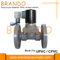 1/2'' Flanged UPVC PVC Plastic Solenoid Valve Anti-Corrosive