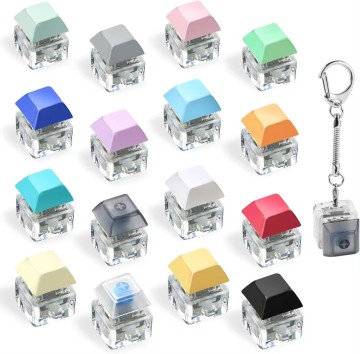 LED Fidget Keychain: Clicker Button Stress Relief Toy for Adults