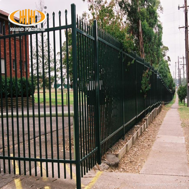 Vendita calda Galvanizzata Ornamentale Fence in ferro battuto