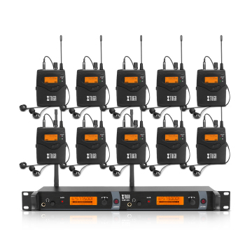 XTUGA IEM1200 10 Bodypack In-Ear Monitor Wireless System