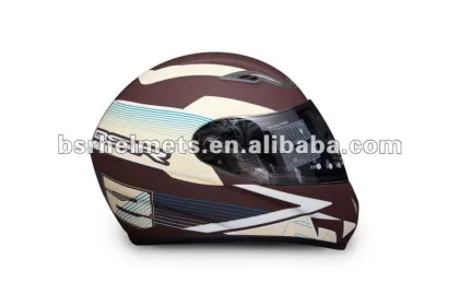 Brown Brown Motorcycle Full Face Casque
