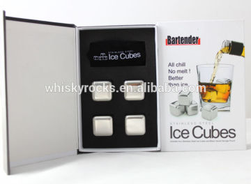 Hot Selling Metallic Ice Cubes Stainless Steel ice cubes