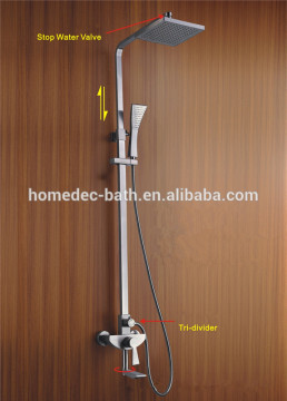 Brass Shower mixer 3 way diviter shower for bathroom
