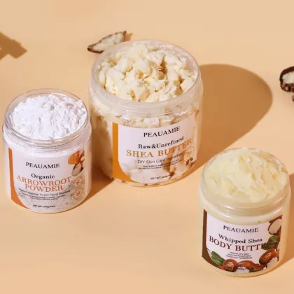 DIY Vegan Body Butter Making Kit with Arrowroot Powder and Shea Butter