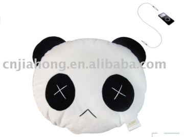 plush mp3 music nap cushion with built-in speaker