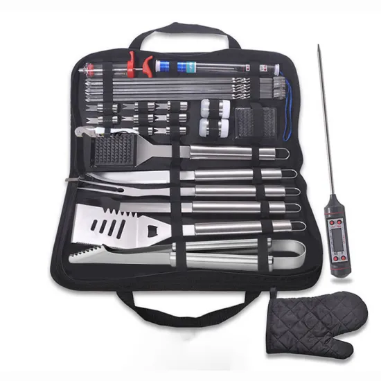 30pcs Stainless Steel BBQ Grill Tools and Accessories Set