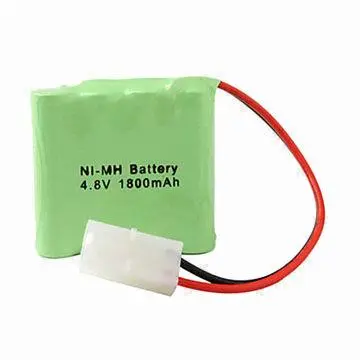 AA NiMH Battery Pack with 1,800mAh Nominal Capacity and 4.8V Nominal Voltage