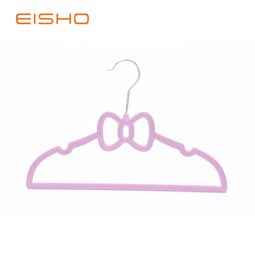 EISHO Pink Butterfly Velvet Flocked Hanger