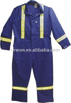 Polyester cotton Coverall with reflective tape