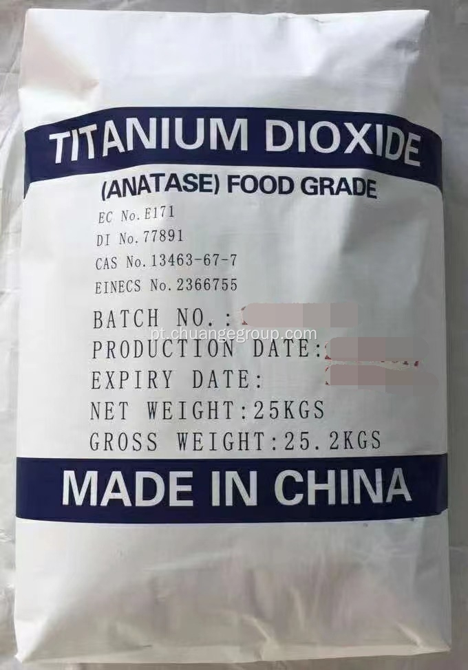 Pigmment titânio dióxido anatase grau alimentar