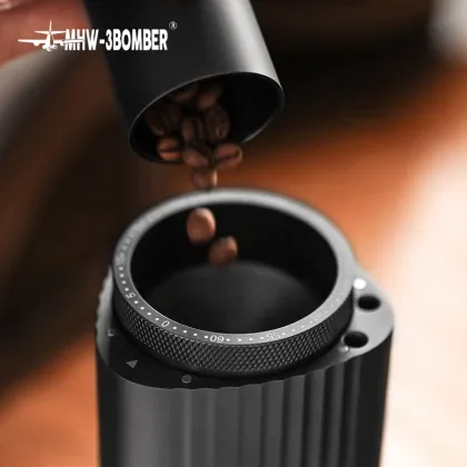 Black Conical Burr Electric Coffee Grinder MHW-3BOMBER Adder V8 Series
