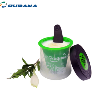 high quality 4oz yogurt cup with lid holder spoon