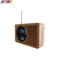 Smart FM Radio con Bamboo Led Clock