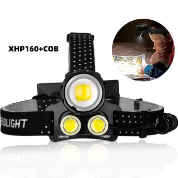 Super Bright 6800 Lumens Rechargeable COB LED Camping Hunting Headlamp