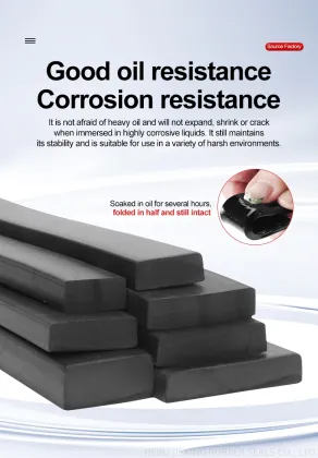 Nitrile FKM EPDM Solid Round Squar Rubber Strip
