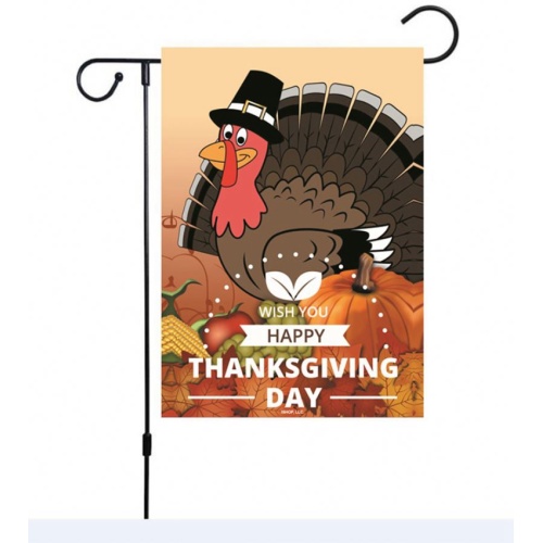 High quality 30*45cm custom design pumpkin garden flag