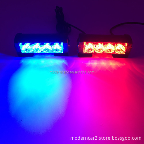 12V/24V Car Truck Front Grille LED Strobe Warning Light Bar