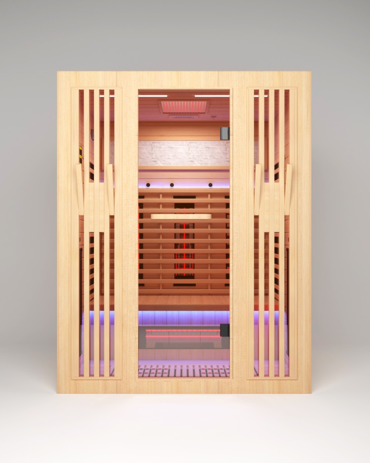 Infrared Home Sauna Room 3 Person Infrared Sauna