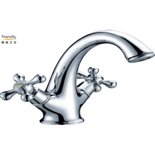 Lift Up Lever Cold Taps Double Handles Bathroom Faucets Home Depot Factory