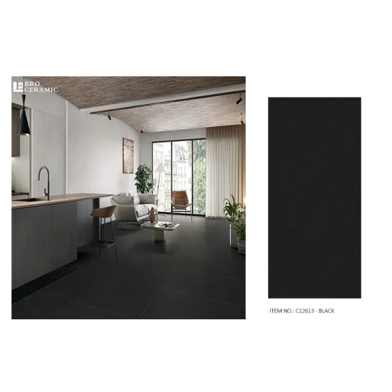 Black Grey Green Rustic Ceramic Tiles 60x120cm for Living Room Walls and Floors