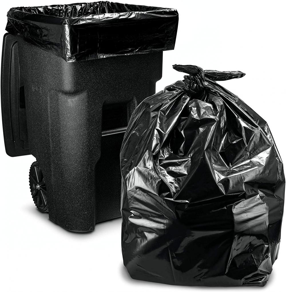 6 mil contractor bags Large Black Garbage Bags