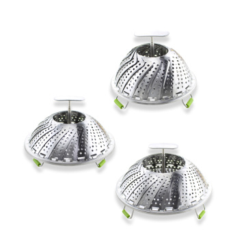 Cesta plegable de acero inoxidable para vaporizador de vegetales