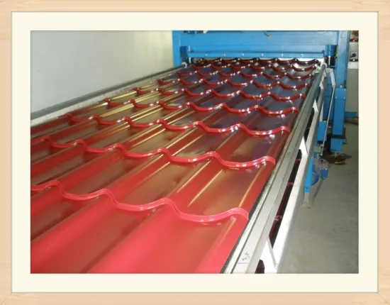 1100 Glazed Roof tile rolling forming machine,cold roll forming machine