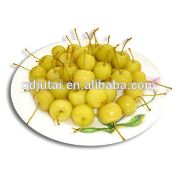 fresh canned cherry fruit in syrup with sweet taste