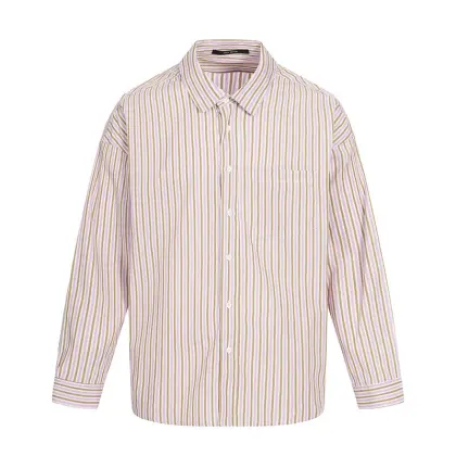 long sleeve pinstripe shirt men