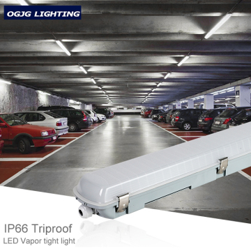Amerikan Pazarı IP66 Su Geçirmez 40W LED Buhar Garaj ve Depo için Sıkı Doğrusal Armatürler