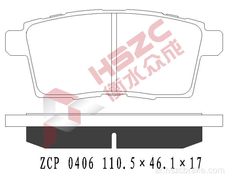 FMSI D1259 CERAMIC BRAKE PAD FOR MAZDA