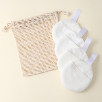 Bamboo Terry Reusable Makeup Remover Pads with Mesh Pouch