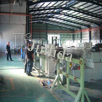 Galvanized Iron Or Ms Wire Pvc Coating Machine /  Pvc Coated Weaving Machine